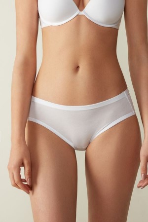 Intimissimi Ultralight Supima® Bomull Briefs Hvite | SN-ITMSM57556