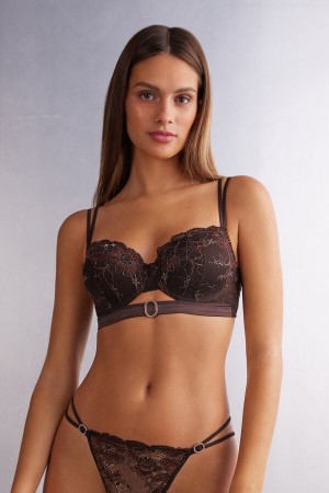 Intimissimi Vinter Shades Sofia Balconette Bra Brune | SN-ITMSM56581