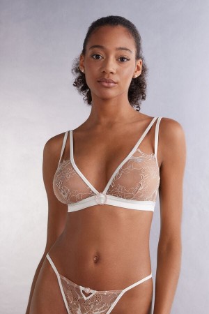 Intimissimi What A Beauty Triangle Bra Beige | SN-ITMSM56690